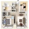 The Currier Floor Plan The Currier Floor Plan | Residences at Manchester Place